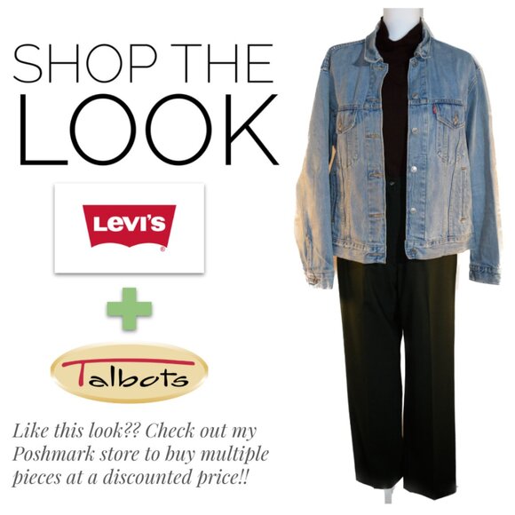 Talbots Petite 6P Olive Green Wool Trousers Slacks - Picture 10 of 10